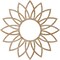Ekena Millwork Daisy Wood Fretwork Pierced Ceiling Medallion, Red Oak, 34"OD x 11 7/8"ID x 1/4"T CMWP34X34X0250DARO - alternate 4